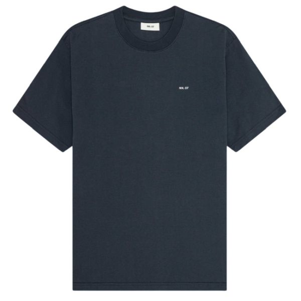 NN.07 Abel Print T-shirt Navy