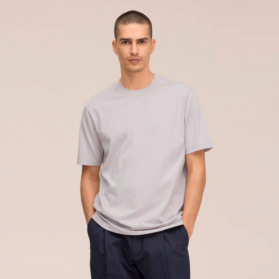NN.07 Adam Emb T-shirt Grijs