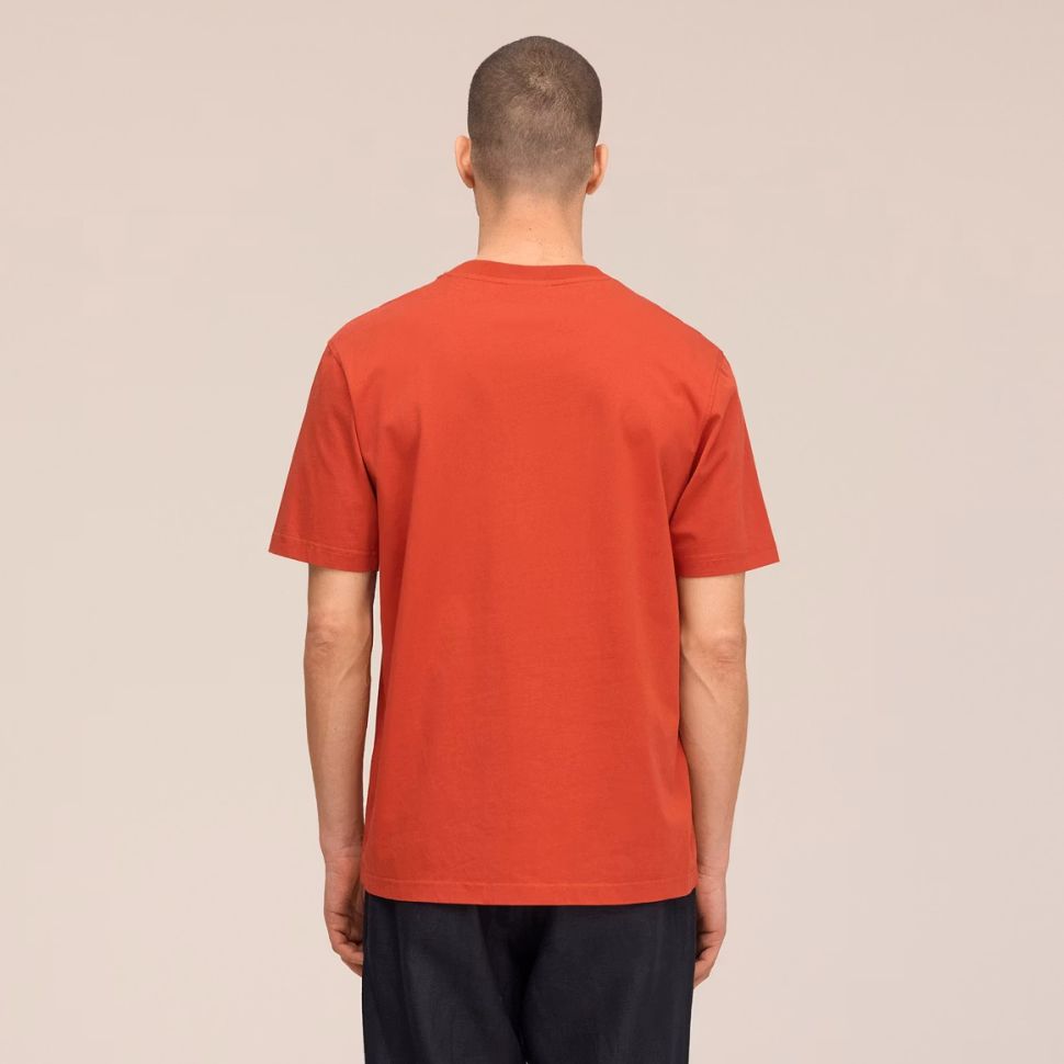 NN.07 Adam Embroidery T-shirt Rood