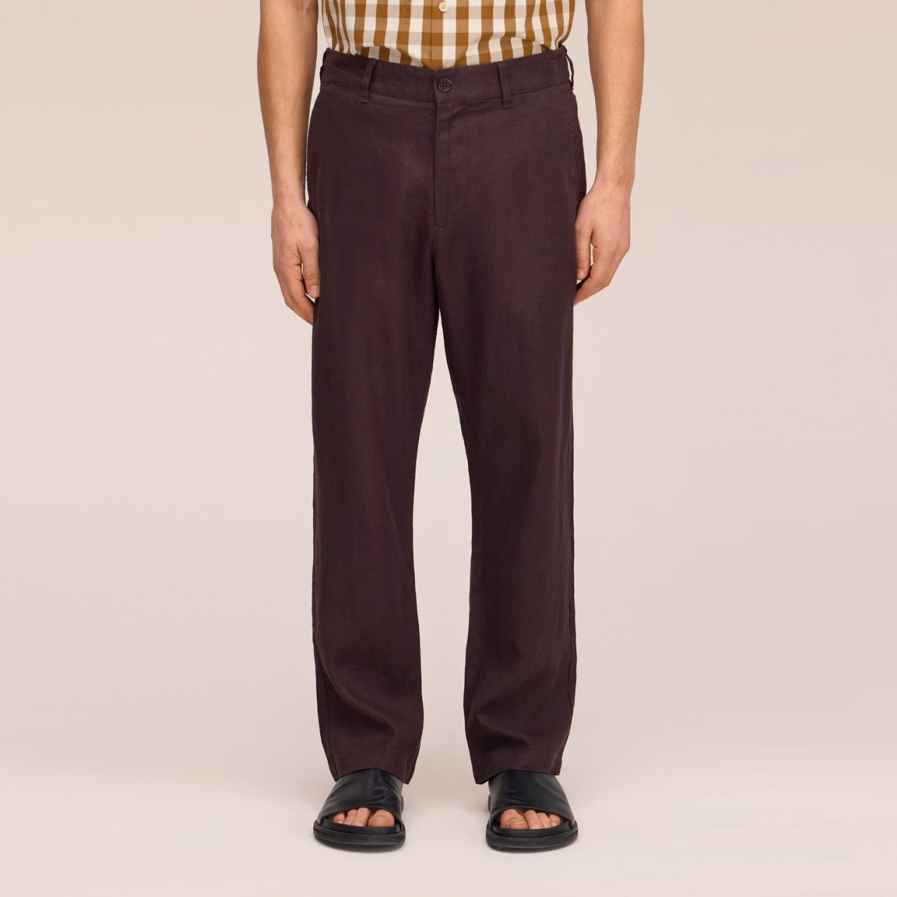 NN.07 Aden Straight Leg Linen Chino Bruin