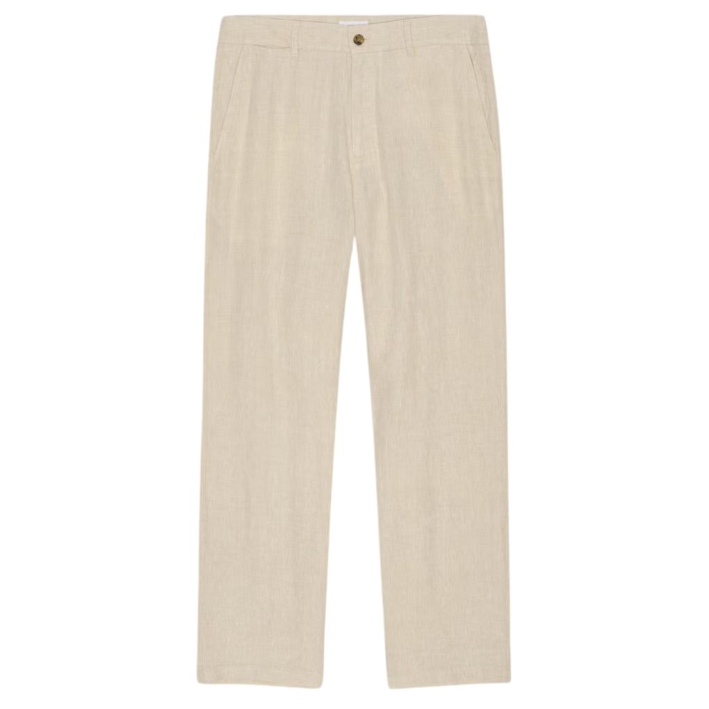 NN.07 Aden Straight Leg Linen Chino Off White