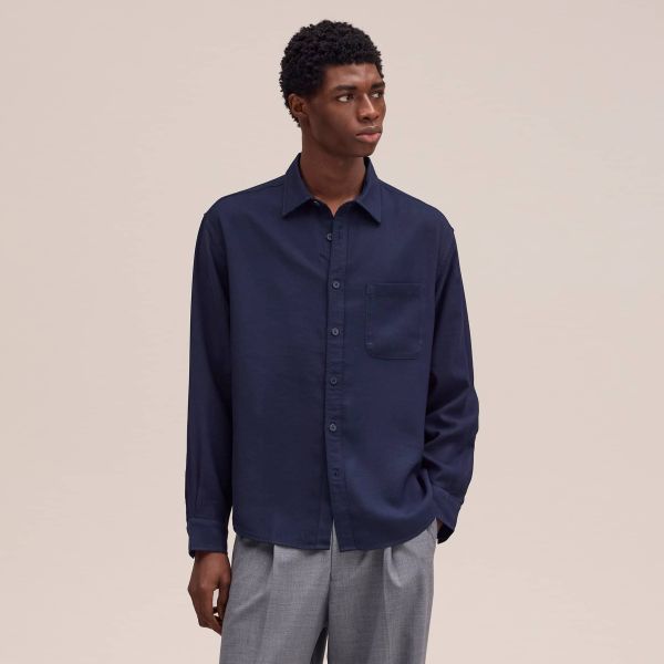 NN.07 Deon Overhemd Navy