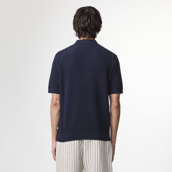 NN.07 Nolan Cardigan Overhemd Navy
