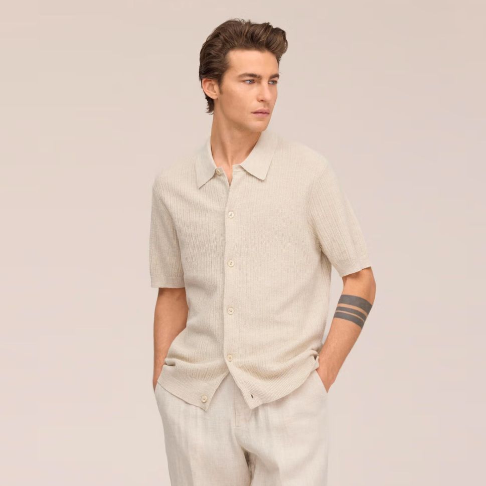 NN.07 Nolan Cardigan Overhemd Off White