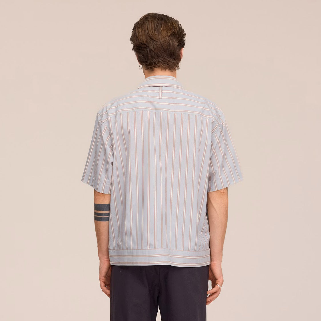 NN.07 Reed Striped Overhemd Blauw/Rood