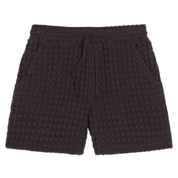 OAS Porto Waffle Korte Broek Zwart