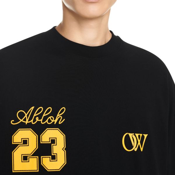 Off-White 23 Logo Skate T-shirt Zwart