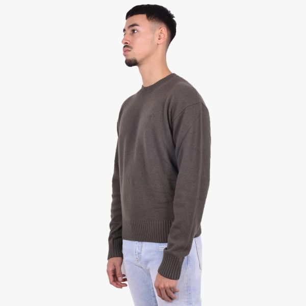 Off-White Basic Knit Sweater Donker Groen