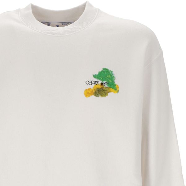 Off-White Brush Arrow Slim Sweater Wit