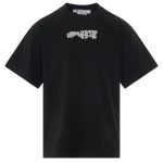 Off-White Carlos Type Over T-shirt Zwart