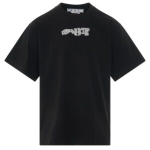 Off-White Carlos Type Over T-shirt Zwart