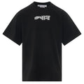 Off-White Carlos Type Over T-shirt Zwart