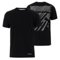 Off White Scribble Diagonal Over T-shirt Zwart