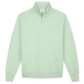 Olaf Block Zip Mock Sweater Groen