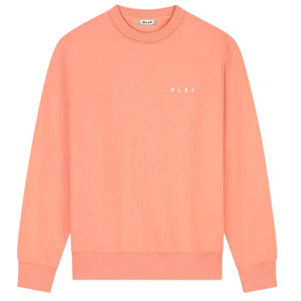 Olaf Brushstroke Face Sweater Coral