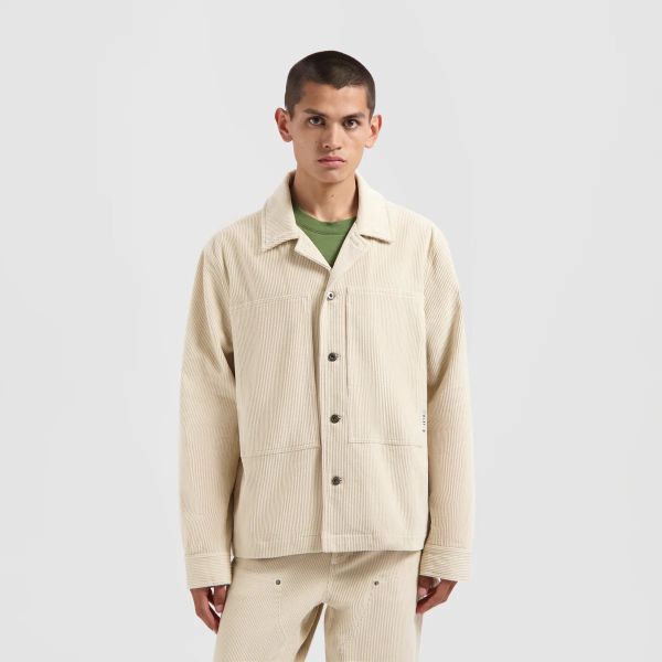 Olaf Corduroy Overshirt Off White