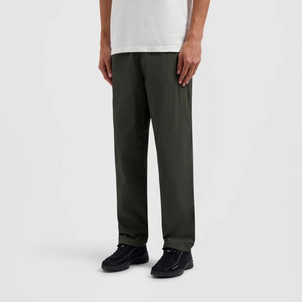 Olaf Crinkle Nylon Trainingsbroek Donker Groen