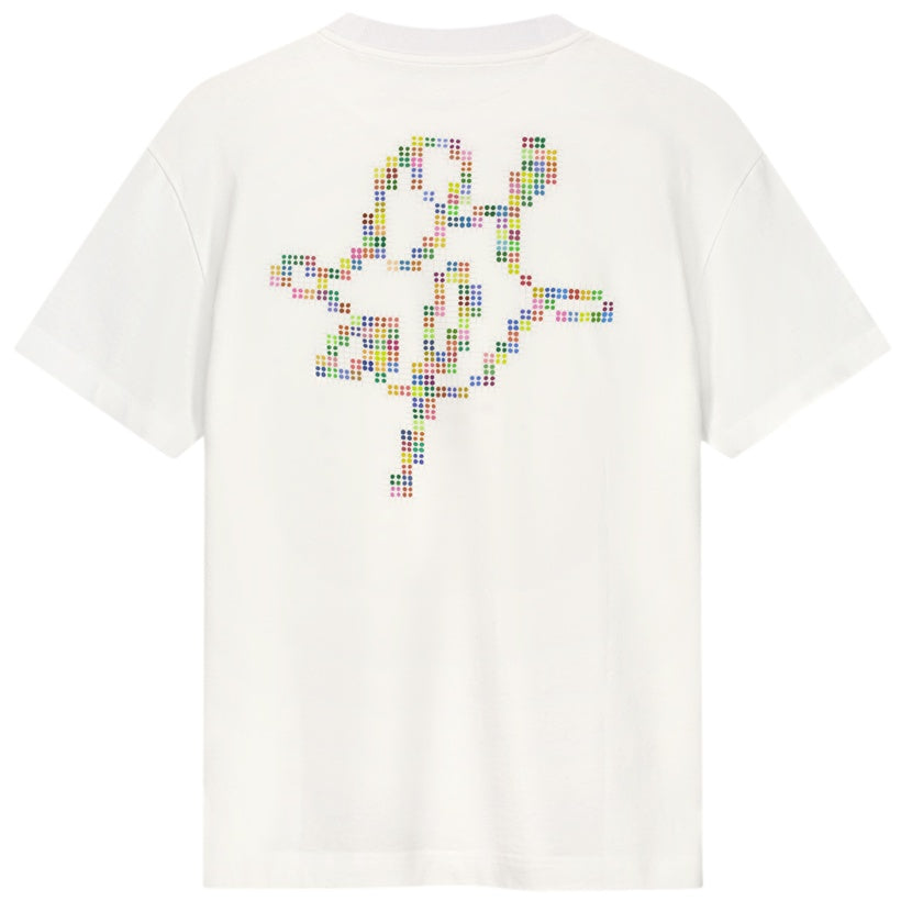 Olaf Dotted Monogram T-shirt Wit