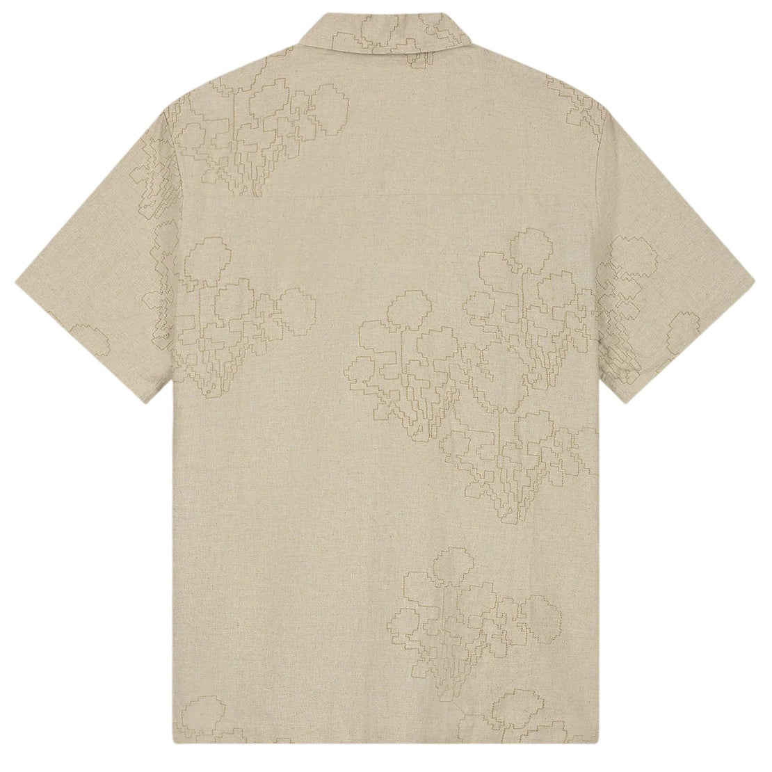 Olaf Embroidered Flower Overhemd Beige