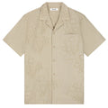 Olaf Embroidered Flower Overhemd Beige