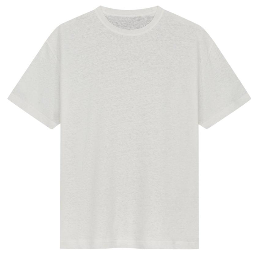 Olaf Essential Cotton Linen T-shirt Off White