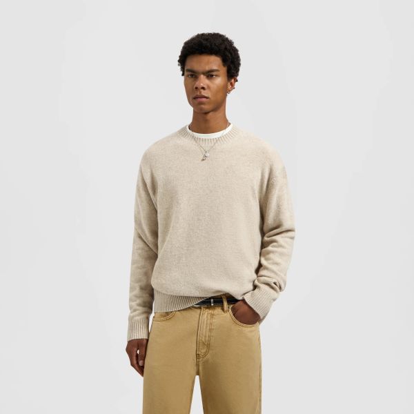 Olaf Essential Knitted Sweater Beige