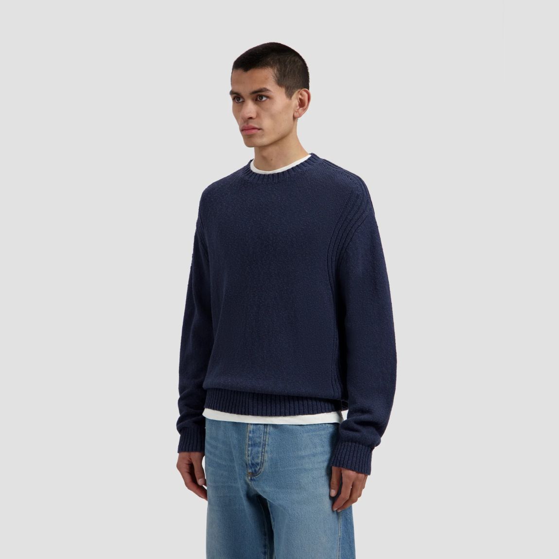 Olaf Essential Knitted Sweater Navy