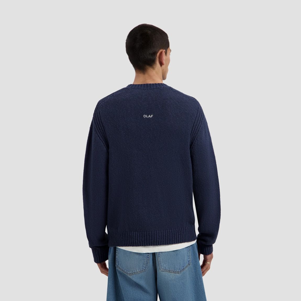 Olaf Essential Knitted Sweater Navy