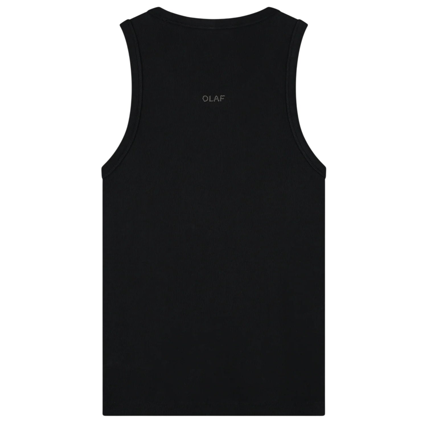 Olaf Essential Rib Tank Top Zwart