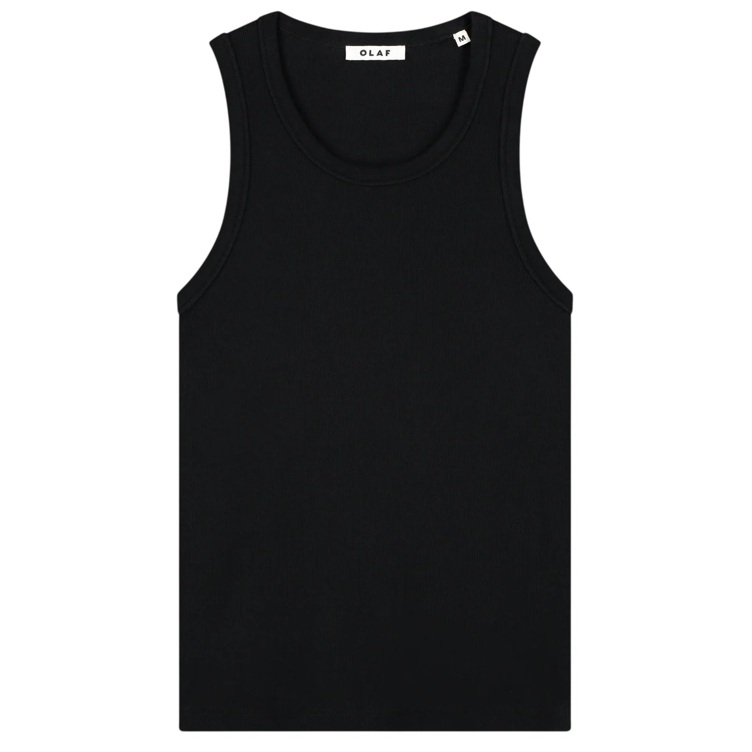 Olaf Essential Rib Tank Top Zwart