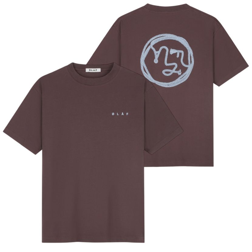 Olaf Lasso Face T-shirt Bruin