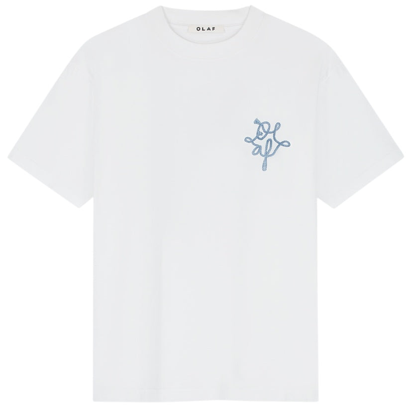Olaf Lasso Monogram T-shirt Wit