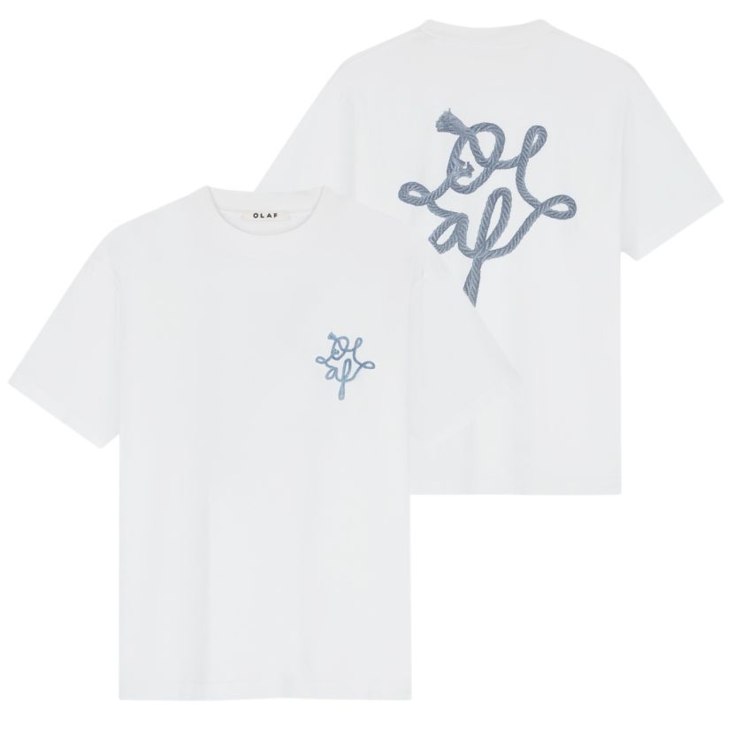 Olaf Lasso Monogram T-shirt Wit