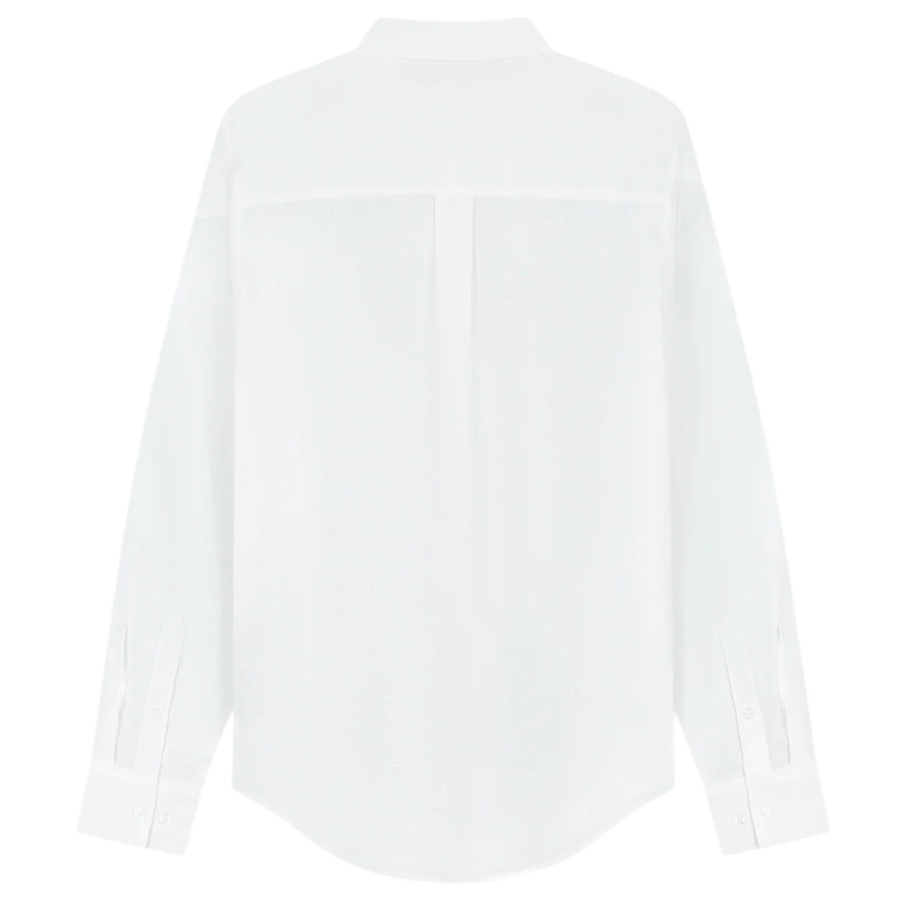 Olaf Linen Blend Relaxed Overhemd Wit