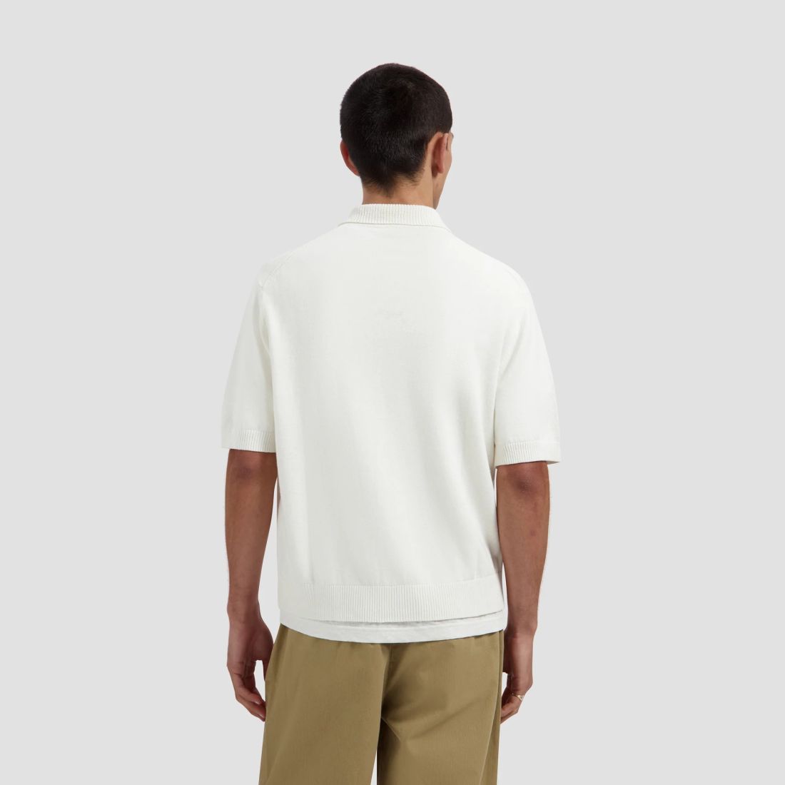 Olaf Linen Knitted Overhemd Off White
