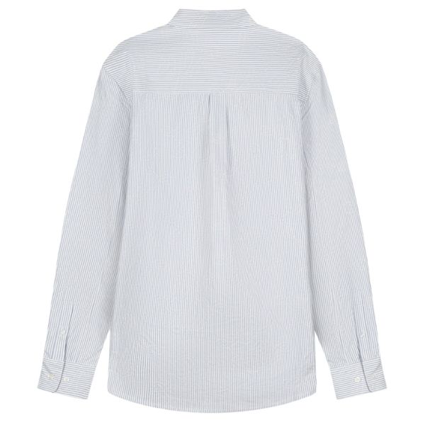Olaf Monogram Embro Oxford Overhemd Licht Blauw