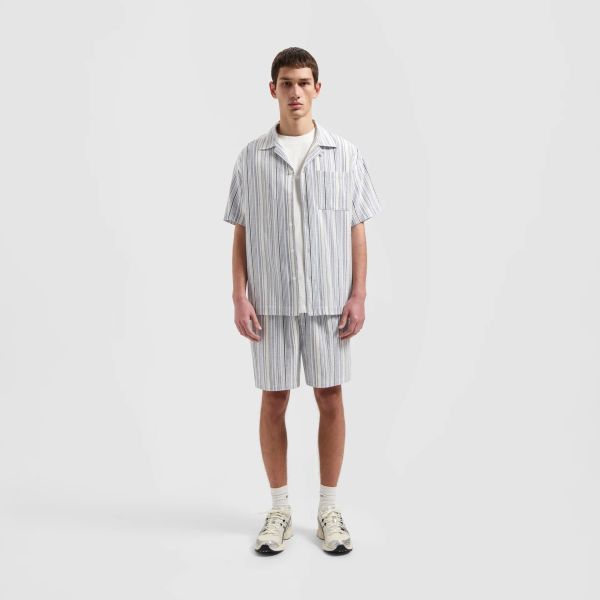 Olaf Stripe Overhemd Blauw/Wit