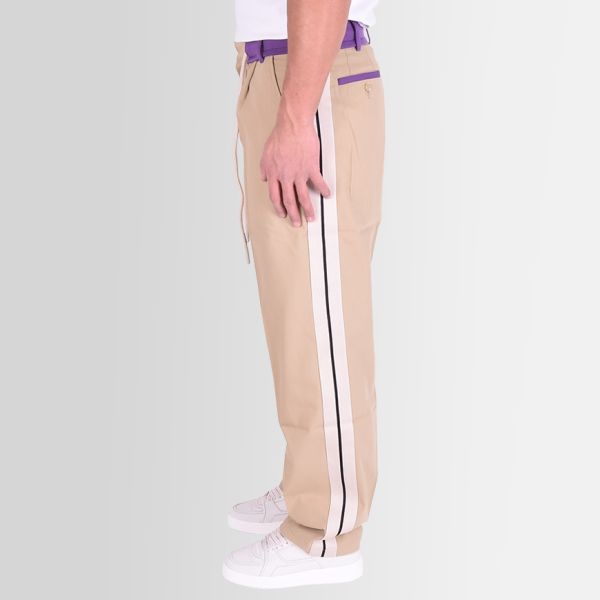 Palm Angels Track Belt Broek Beige