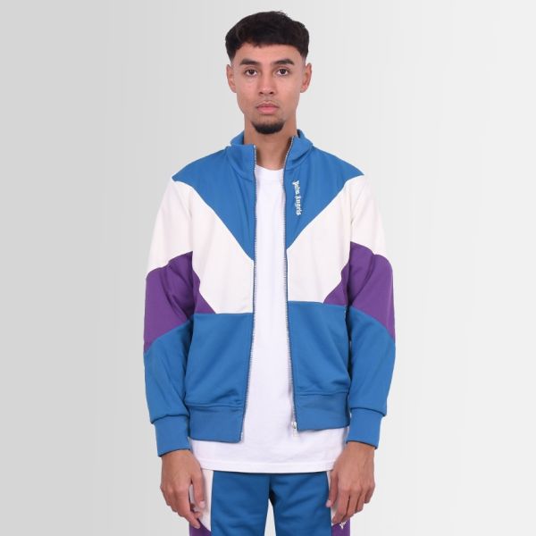 Palm Angels V Colorblock Track Vest Blauw