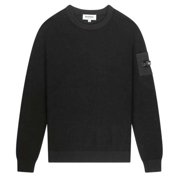 Quotrell Peak Knitted Sweater Zwart