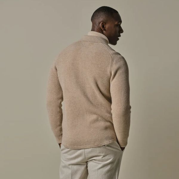 Profuomo Wool Overshirt Beige
