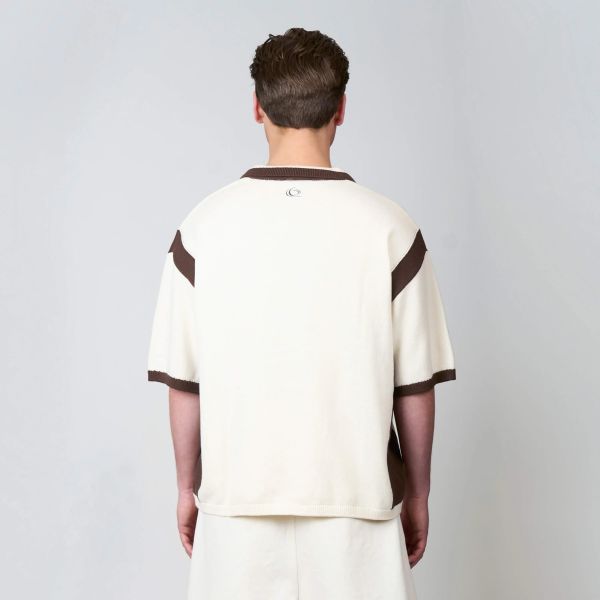 Quotrell Diego Knitted Polo Beige