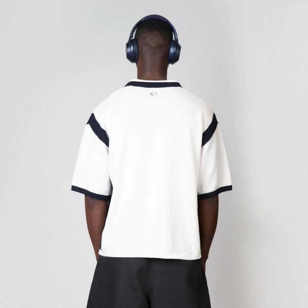 Quotrell Diego Knitted Polo Off White