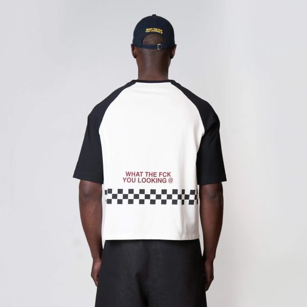 Quotrell Emilio Boxy T-shirt Wit/Zwart