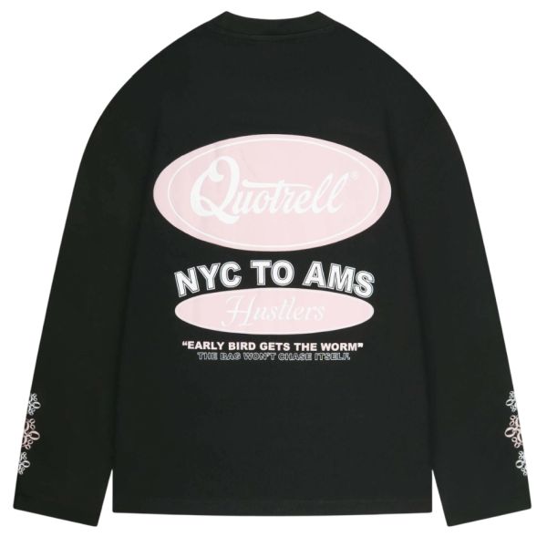 Quotrell Louis Longsleeve T-shirt Zwart