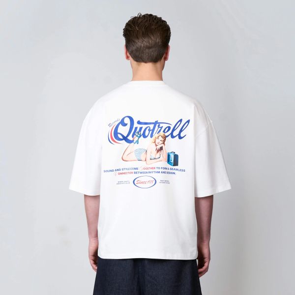 Quotrell Pin Up T-shirt Wit