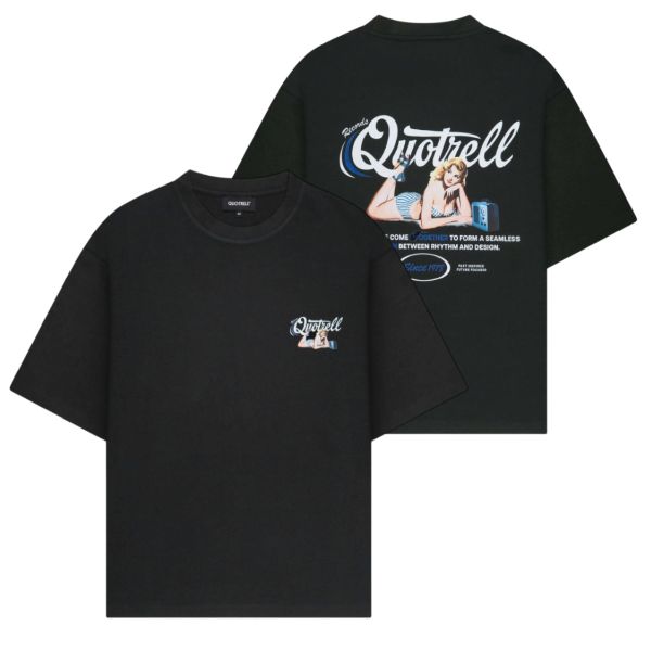 Quotrell Pin Up T-shirt Zwart