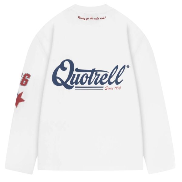 Quotrell Racing Longsleeve T-shirt Wit
