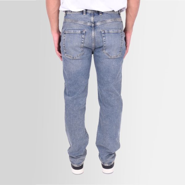represent front stitch baggy jeans worn blue