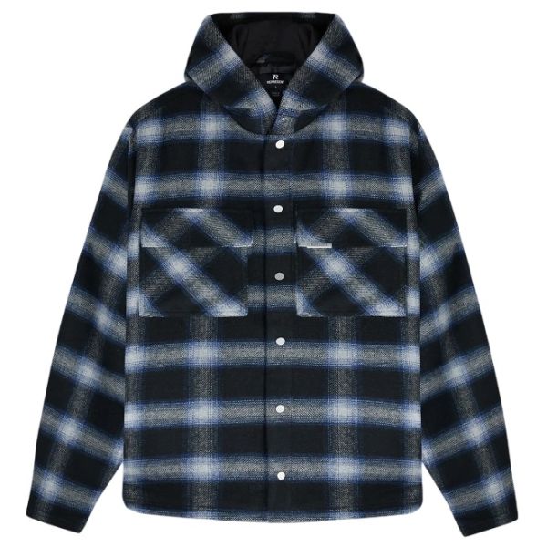 Represent Hooded Overshirt Navy